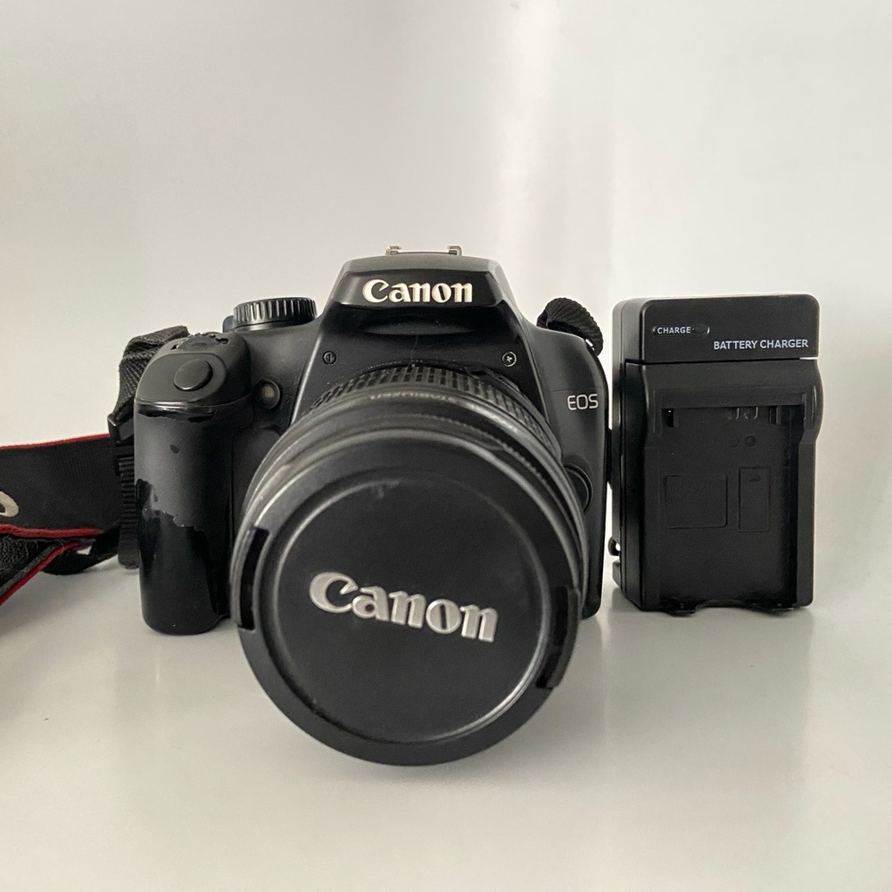 Canon Rebel XS DS126191, Lens Cover, Bag Strap, and Battery Charger